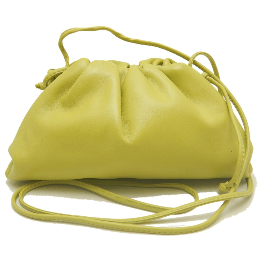 BOTTEGA VENETA Mini The Pouch Shoulder 585852VCP403520 Bag Lambskin KIWI Wome...